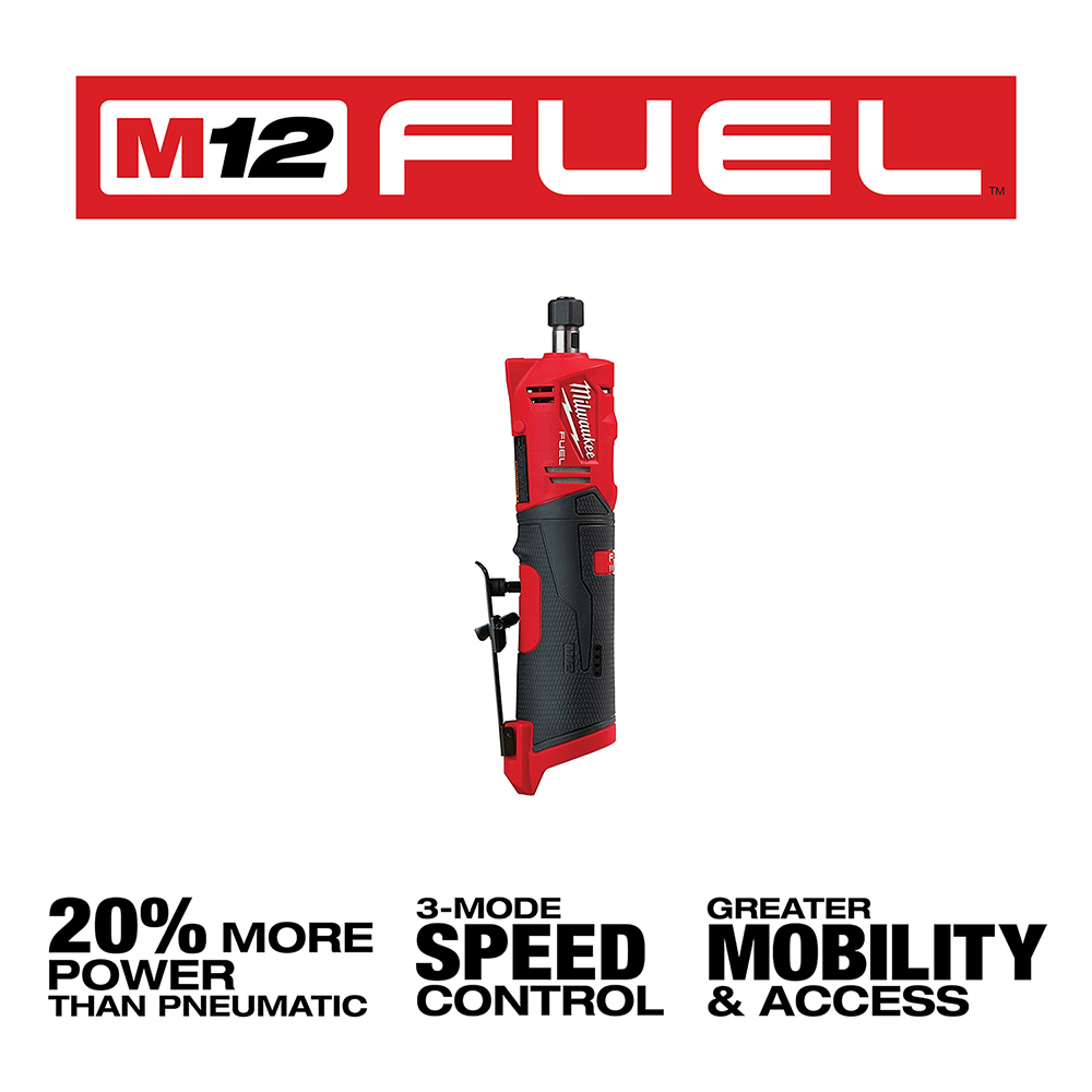 Milwaukee FUEL Series 2486-20 Cordless Die Grinder, Battery Included, 12 V, 1/4 in Dia Wheel - 3