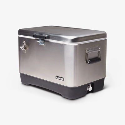 Igloo Legacy 00050075 Hard Cooler, 85 Cans Cooler, Stainless Steel, Silver - 2