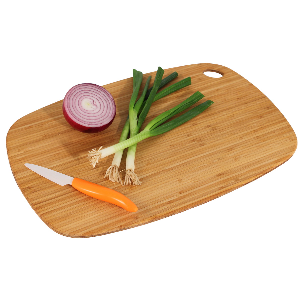 Totally Bamboo GreenLite Jet Series 20-2222 Medium Cutting Board, 13-1/2 in L, 9 in W, 3/8 in Thick, Moso Bamboo - 4