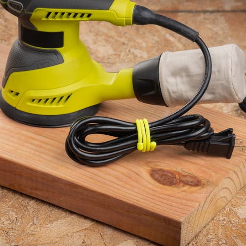 Gear Tie GT18-33-2R3 Twist Tie, 18 in L, Rubber, Neon Yellow - 1
