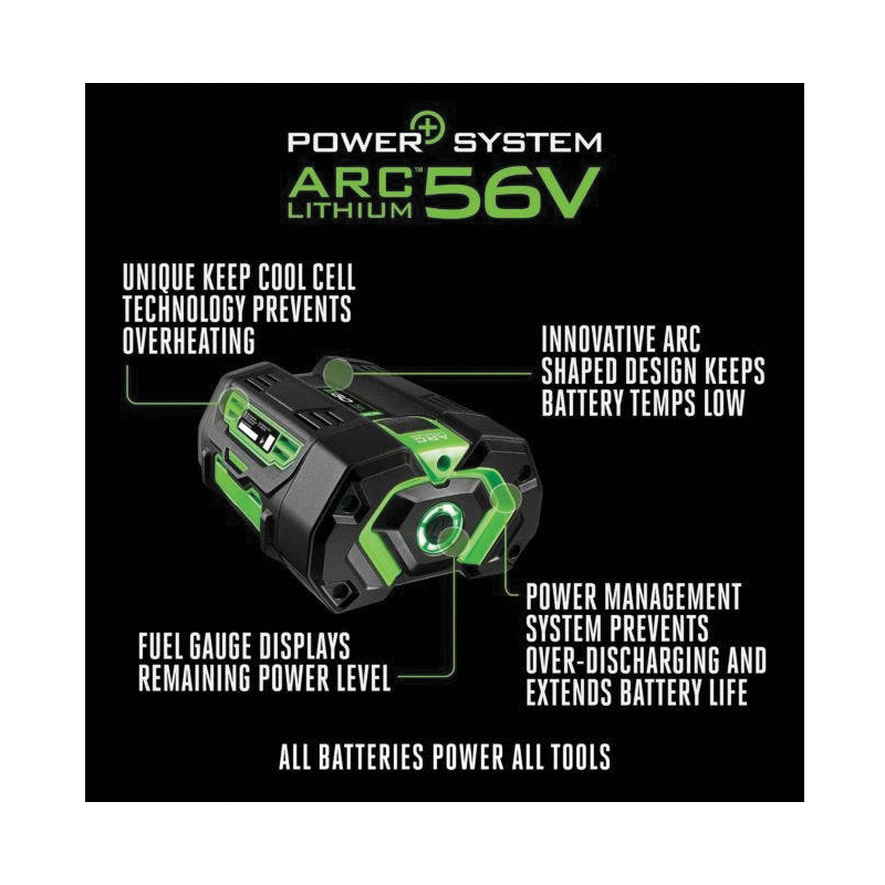 EGO ARC Lithium BA2242T Battery, 56 V Battery, 4 Ah, 30, 70 min Charging - 5