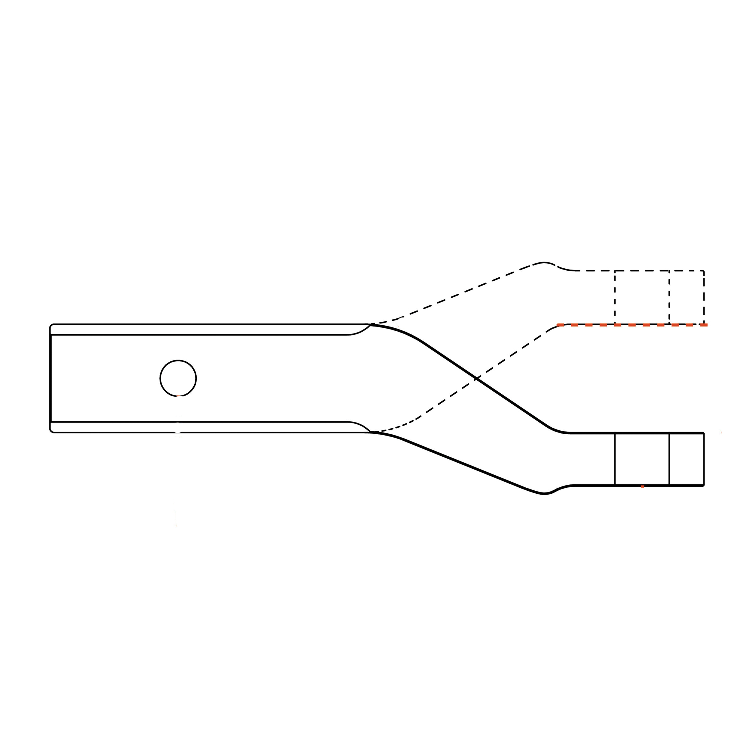 Curt 45360 Ball Mount, 8-1/2 in L, 2 in Drop, 1 in Rise, Class 3 Hitch, 1 in Dia Hitch Ball, Aluminum - 2