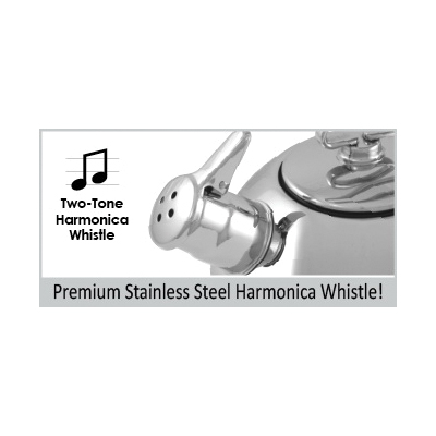 Chantal SL37-19 Classic Tea Kettle, 1.8 qt Capacity, Stainless Steel, Mirror/Polished, Silver - 3