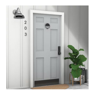 National Hardware Cooper N336-700 Door Knocker, Zinc, Matte, 7/32 in Mounting Hole - 3
