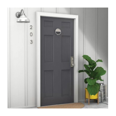 National Hardware Cooper N336-701 Door Knocker, Zinc, Satin Nickel, 7/32 in Mounting Hole - 2