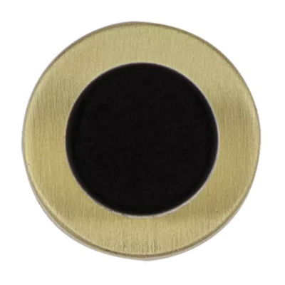 National Hardware Cooper N830-523 Door Stop, 1 in Dia Base, 3 in Projection, Aluminum, Brushed Gold - 2