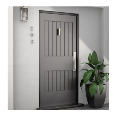 National Hardware Reed N336-704 Door Knocker, Aluminum, Satin Nickel, 1/8 in Mounting Hole - 2