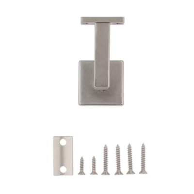 National Hardware Reed N830-525 Handrail Bracket, 150 lb, Steel/Zinc, Satin Nickel - 3