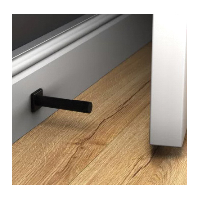 National Hardware Reed N830-526 Door Stop, 1 in Dia Base, 3 in Projection, Aluminum, Matte - 2