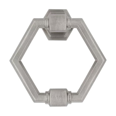 National Hardware Powell N336-707 Door Knocker, Zinc, Satin Nickel, 7/32 in Mounting Hole - 4