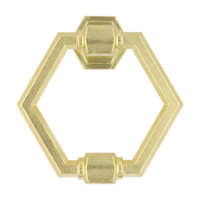National Hardware Powell N336-708 Door Knocker, Zinc, Brushed Gold, 7/32 in Mounting Hole - 5