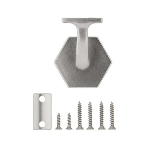 National Hardware Powell N830-535 Handrail Bracket, 150 lb, Steel/Zinc, Satin Nickel - 3