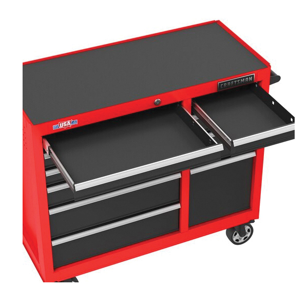 Craftsman S2000 Series CMST98270RB Rolling Tool Cabinet, 14,014 cu-in, 41 in OAW, 37-1/2 in OAH, 18 in OAD, Steel - 5