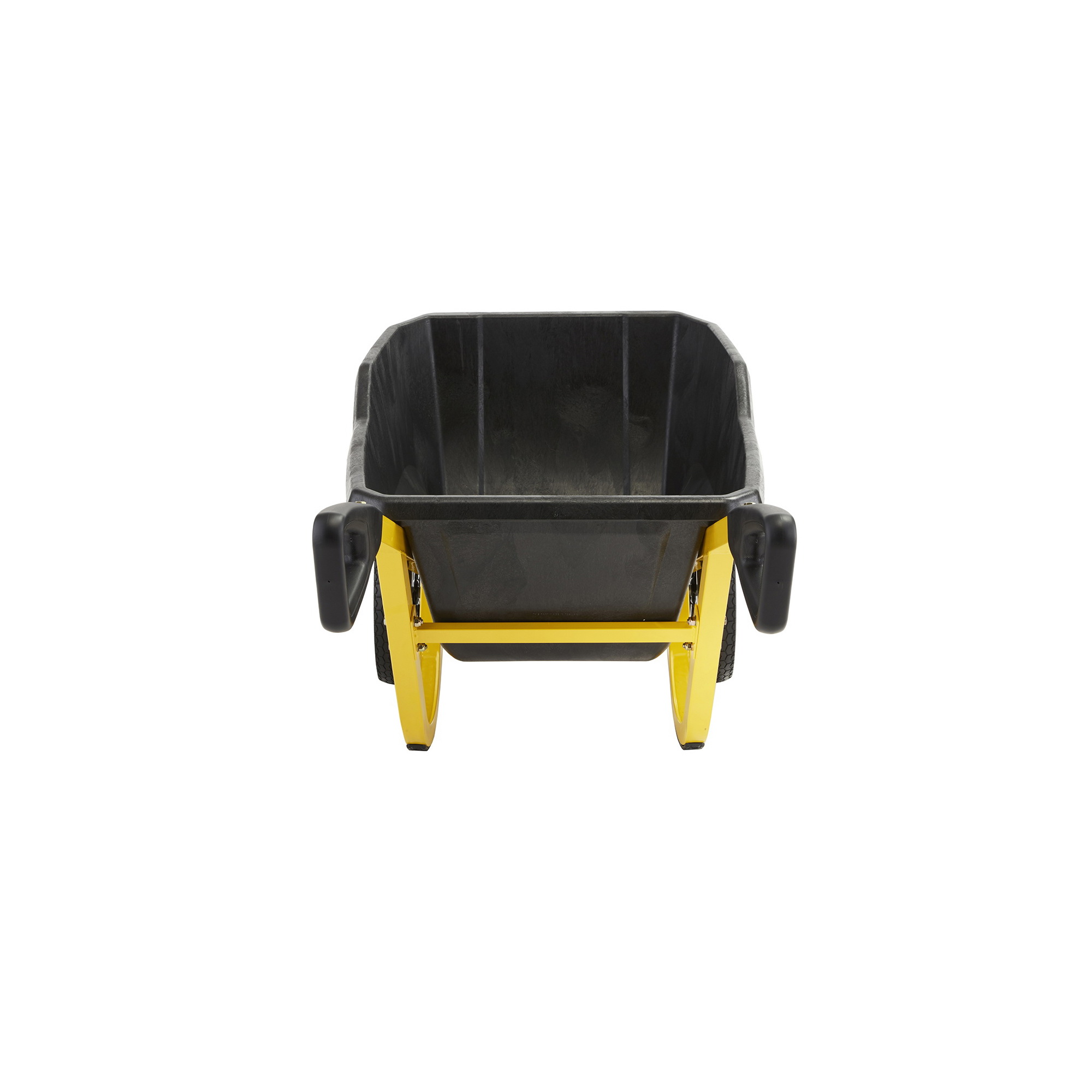 Gorilla Carts GCR-7 Yard Cart, 600 lb, 38.4 in L x 24.8 in W Deck, Poly Deck, 2-Wheel, 12 in Wheel, No Flat Wheel - 5