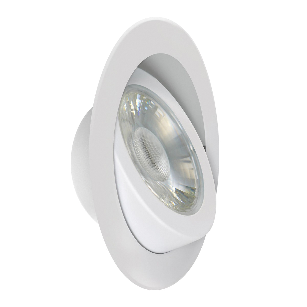Feit Electric LEDR6XT/ADJ/6WYCA Adjustable Angle Recessed LED Downlight, 10.3 W, 120 V, LED Lamp, Aluminum, White - 2