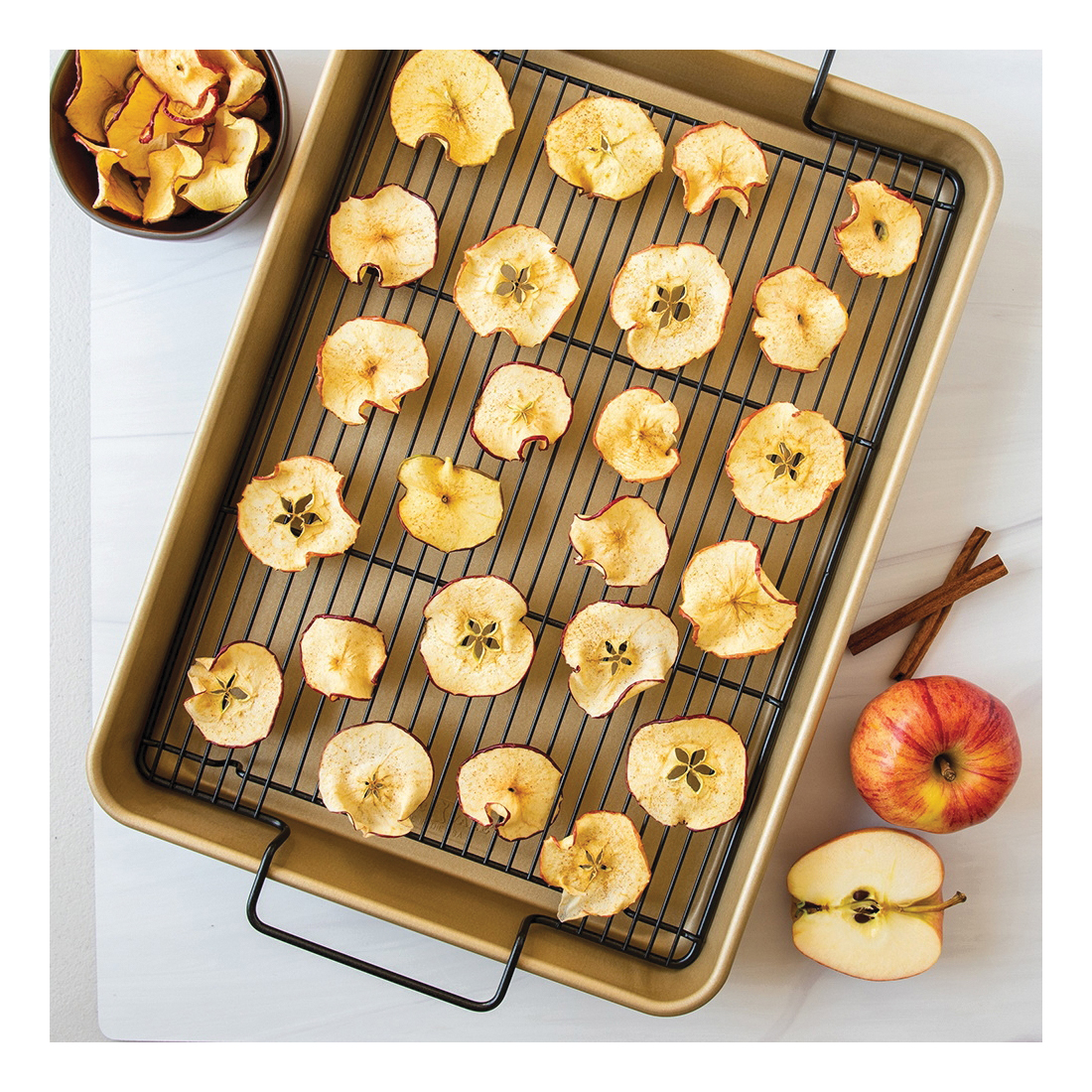 Nordic Ware 44731 Baking Tray, 12.1 in L, 17.1 in W, Aluminum/Steel - 4
