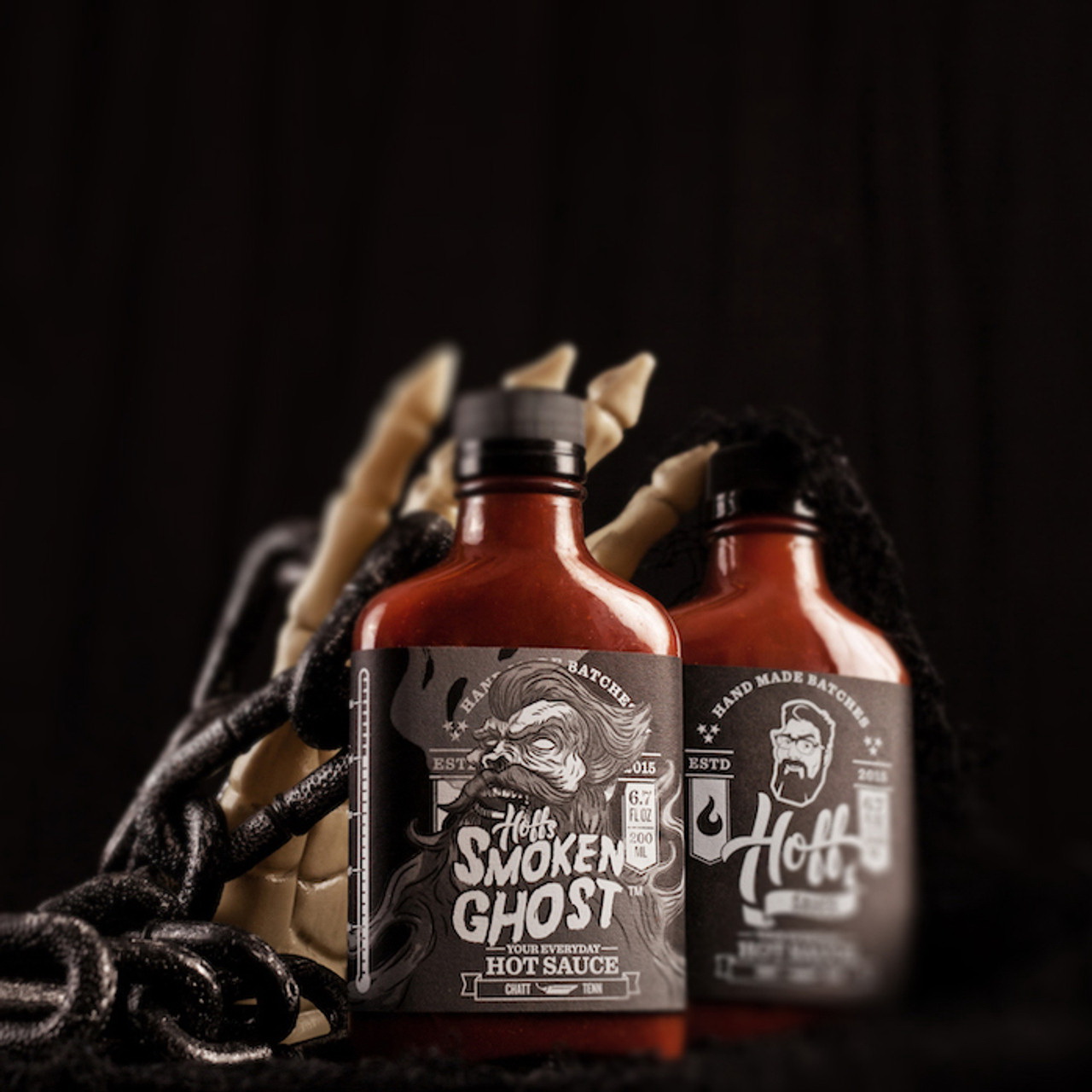 Hoff's SGHOST-6OZ Smoken Ghost Hot Sauce, Pepper Flavor, 6.7 oz Bottle - 4