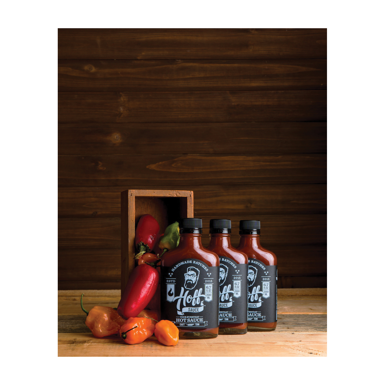 Hoff's HOFF-6OZ Louisiana Style Hot Sauce, 6.7 oz Bottle - 3