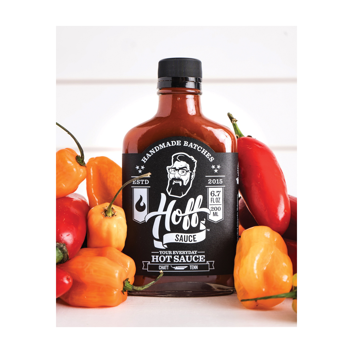Hoff's HOFF-6OZ Louisiana Style Hot Sauce, 6.7 oz Bottle - 4