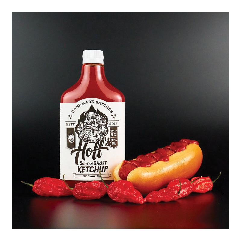 Hoff's KETCH-12OZ Smoken Ghost Ketchup, 12.7 oz Bottle - 5
