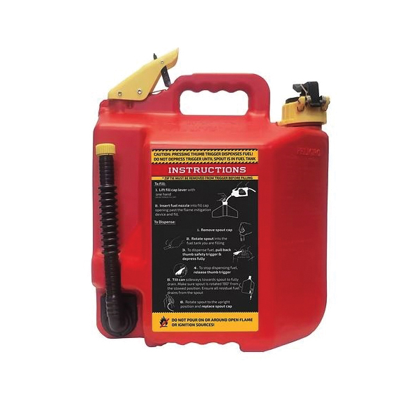 SUREcan SUR5SFG2 Safety Can, 5 gal, HDPE, Red - 2