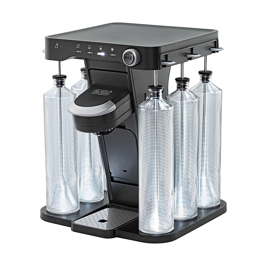 Black+Decker BEHB101 Cocktail Maker, 25 oz Capacity, Metal/Stainless Steel, Black