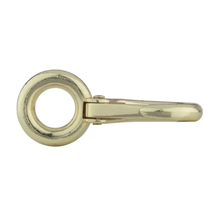 National Hardware N890-017 Boat Snap with Fixed Round Eye, 3/4 x 3-3/8 in, 180 lb Working Load, Zinc, Bronze - 3
