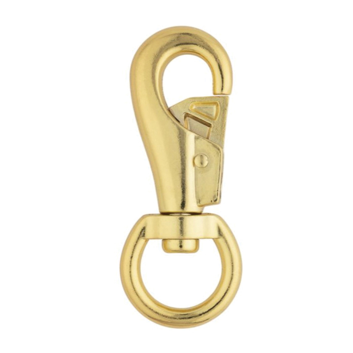 National Hardware N890-012 Boat Snap with Swivel Round Eye, 7/8 x 3-7/8 in, 220 lb Working Load, Zinc, Bronze - 2