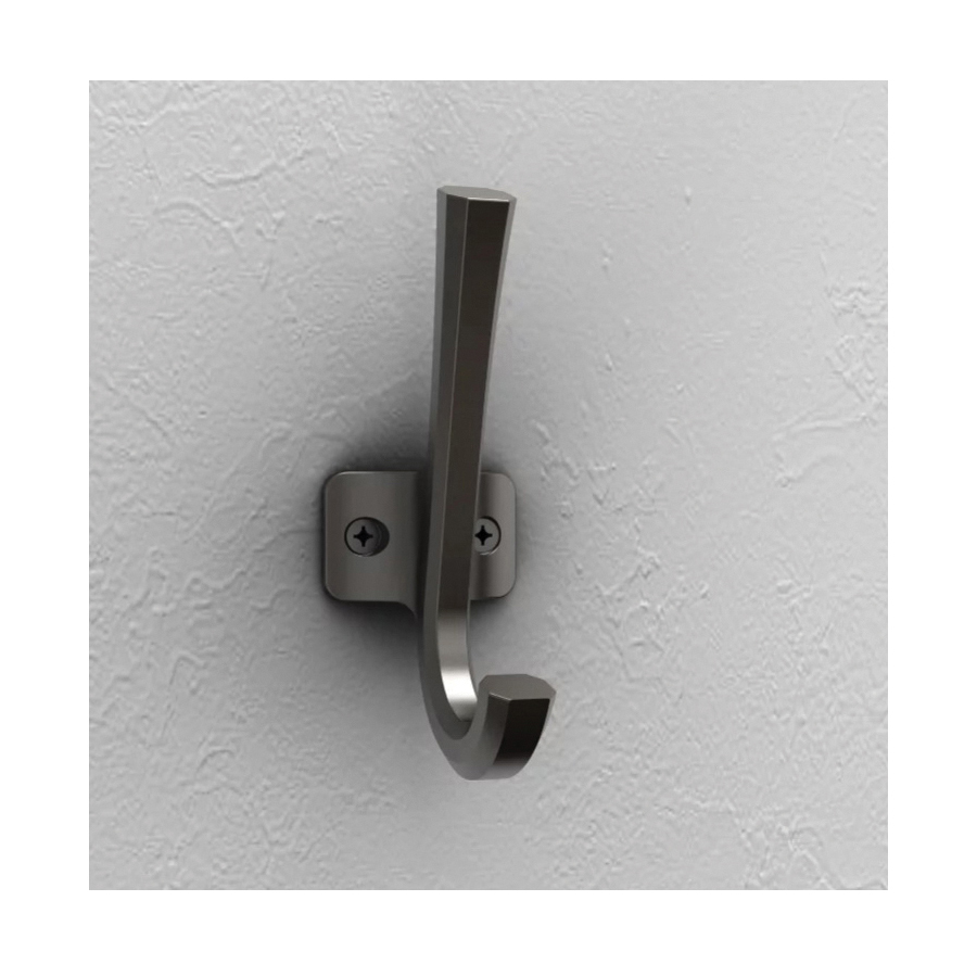 National Hardware Powell N337-913 Angled Hook, 60 lb, Aluminum, Satin Nickel - 5