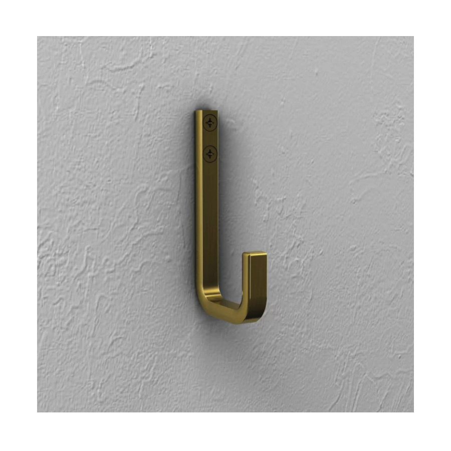 National Hardware Reed N337-917 Modern Hook, 60 lb, Steel, Brushed Gold - 4