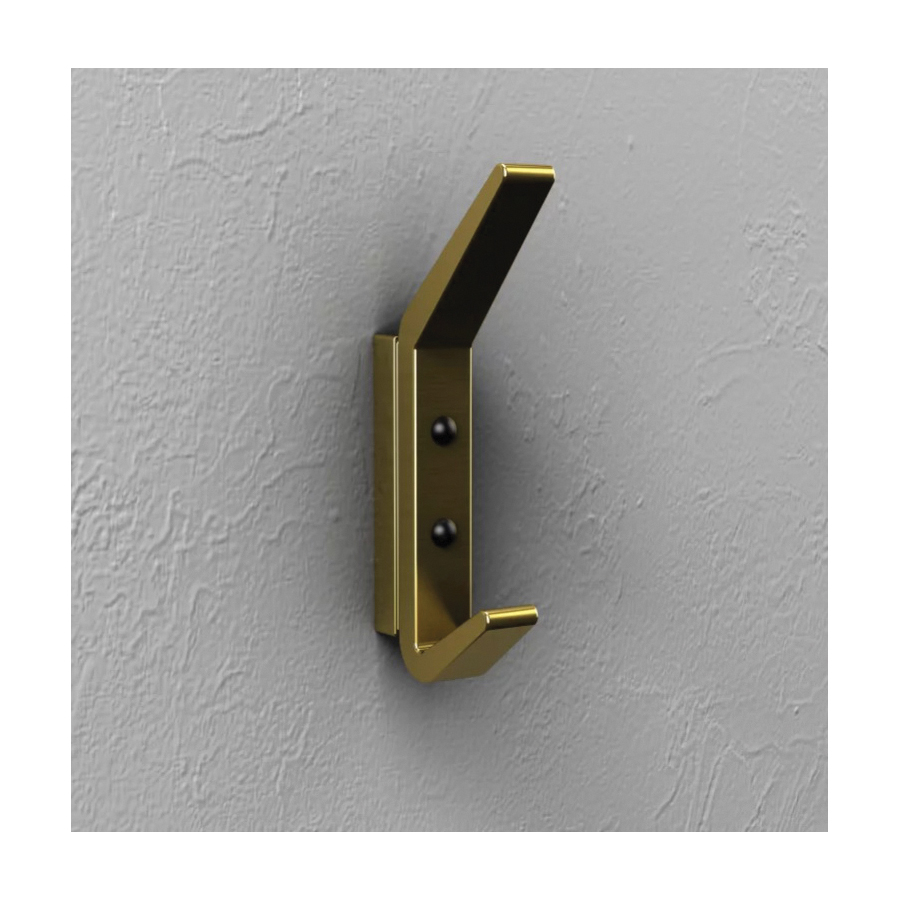 National Hardware Reed N337-920 Geometric Hook, 25 lb, Aluminum, Brushed Gold - 5