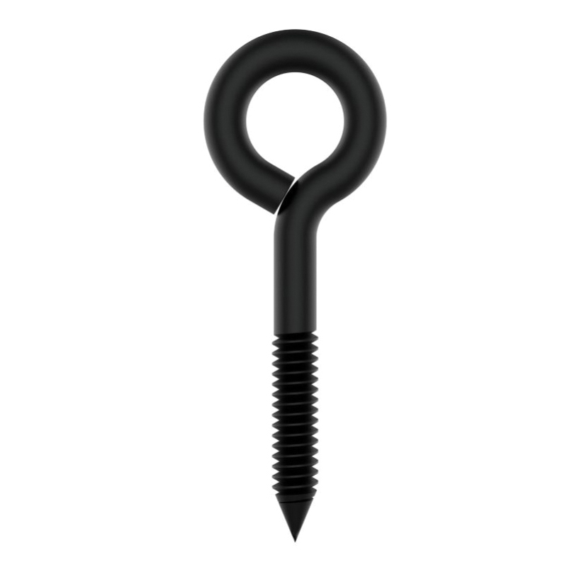 National Hardware N820-087 Lag Screw Eye, #6, 7/16 in Thread, 5-1/4 in OAL, 320 lb Working Load, Steel, Storm Shine - 2
