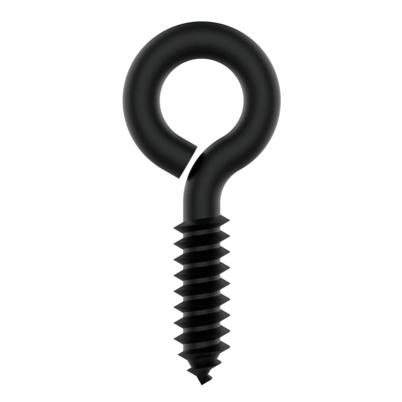National Hardware N820-089 Screw Eye, #2, 2-5/8 in OAL, 115 lb Working Load, Steel, Storm Shine - 2