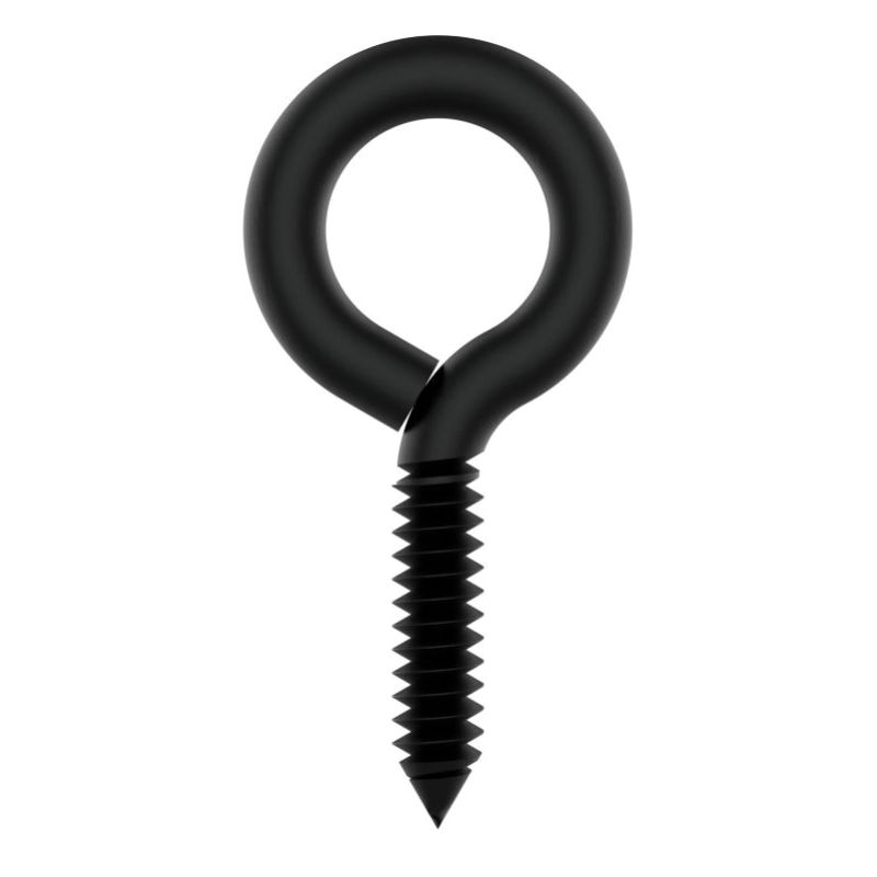National Hardware N820-097 Screw Eye, #0, 2-7/8 in OAL, 150 lb Working Load, Steel, Storm Shine - 2