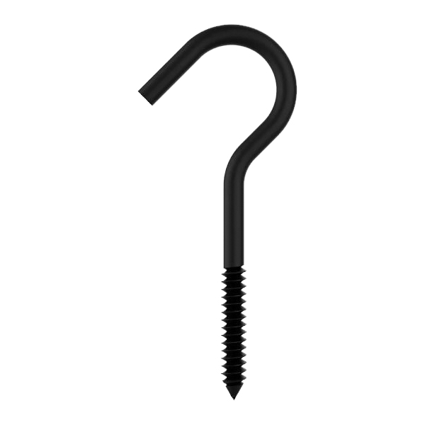 National Hardware N820-102 Screw Hook, 4-1/4 in L, Steel, Storm Shine - 2