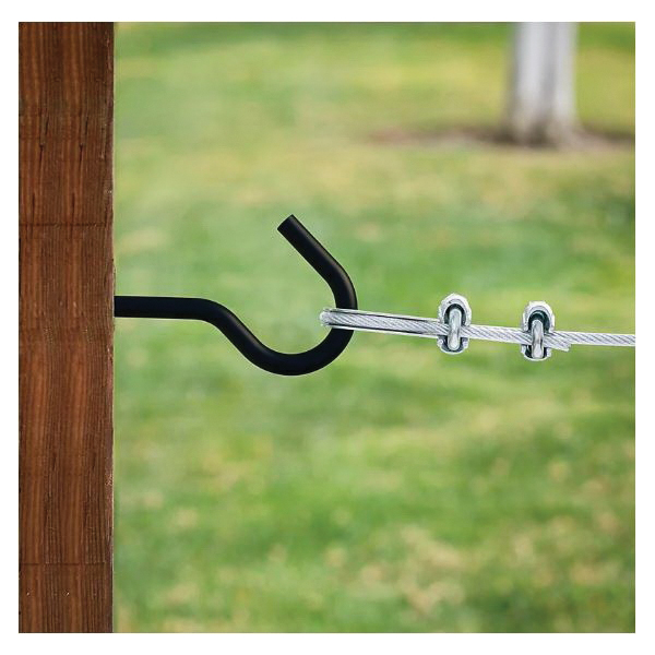 National Hardware N820-102 Screw Hook, 4-1/4 in L, Steel, Storm Shine - 4