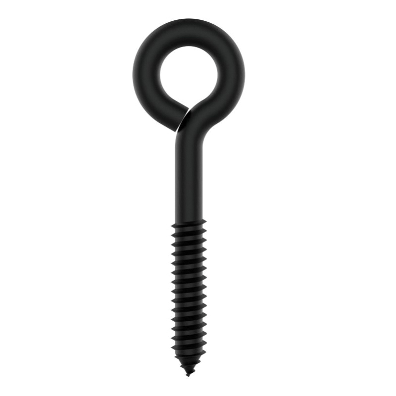 National Hardware N820-103 Lag Screw Eye, 3/8 in Thread, 4-1/2 in OAL, 230 lb Working Load, Steel, Storm Shine - 2