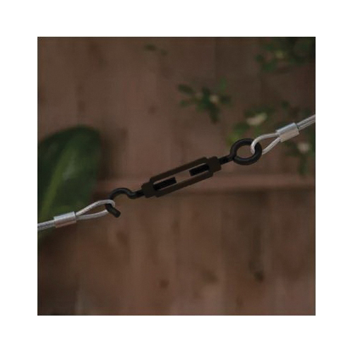 National Hardware N820-115 Turnbuckle, 215 lb Working Load, 3/8 in Thread, Hook, Eye, 10-1/2 in Take-Up, Steel - 5