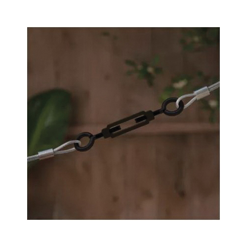 National Hardware N820-116 Turnbuckle, 215 lb Working Load, 3/8 in Thread, Eye, Eye, 10-1/2 in Take-Up, Steel - 5