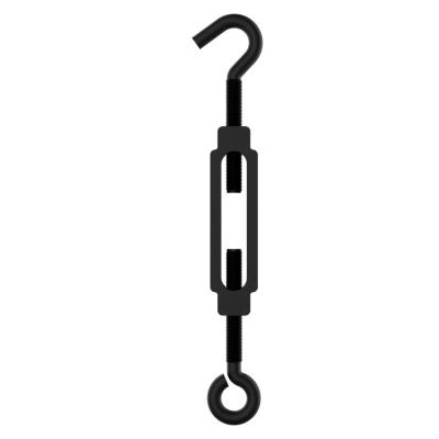 National Hardware N820-119 Turnbuckle, 65 lb Working Load, 3/16 in Thread, Hook, Eye, 5-1/2 in Take-Up, Steel - 2