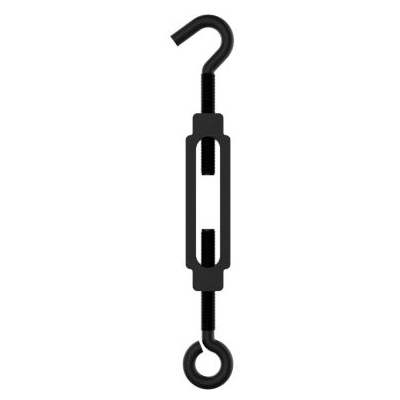 National Hardware N820-120 Turnbuckle, 90 lb Working Load, 1/4 in Thread, Hook, Eye, 7-1/2 in Take-Up, Steel - 2