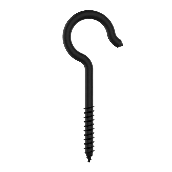 National Hardware N820-122 Hook, 60 lb Working Load, #3, Steel, Black, Storm Shine - 2