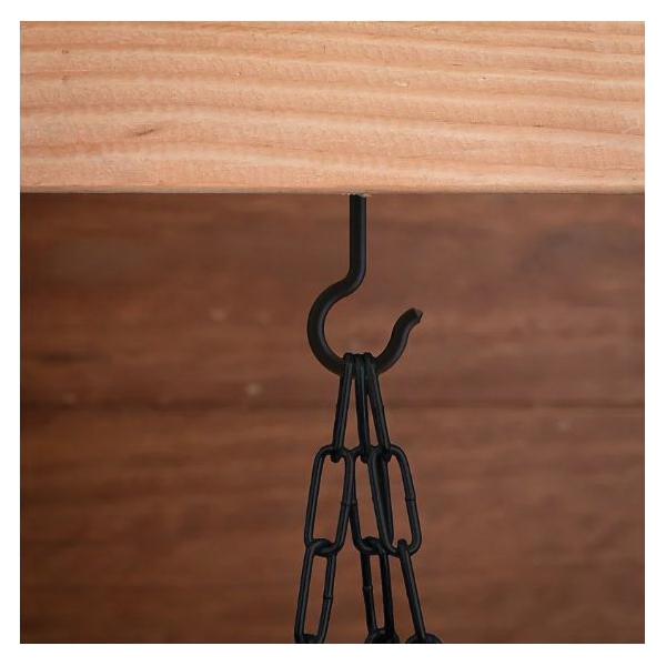 National Hardware N820-122 Hook, 60 lb Working Load, #3, Steel, Black, Storm Shine - 5