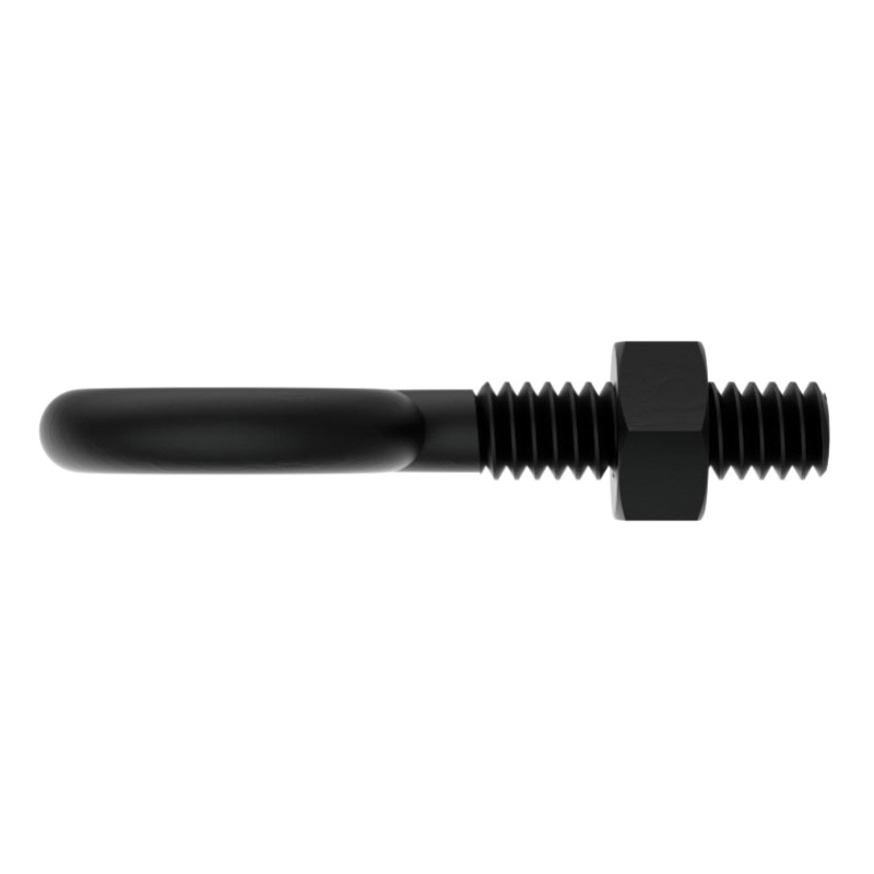 National Hardware N820-095 Eye Bolt, 1/4 in Thread, 80 lb Working Load, Steel, Storm Shine - 2