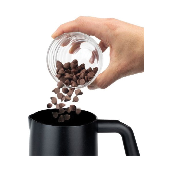 Capresso 210.01 TS Milk Frother, 8, 12 oz Capacity, 600 W, Touch Control, Removable, Stay-Cool Handle, Aluminum, Black - 3