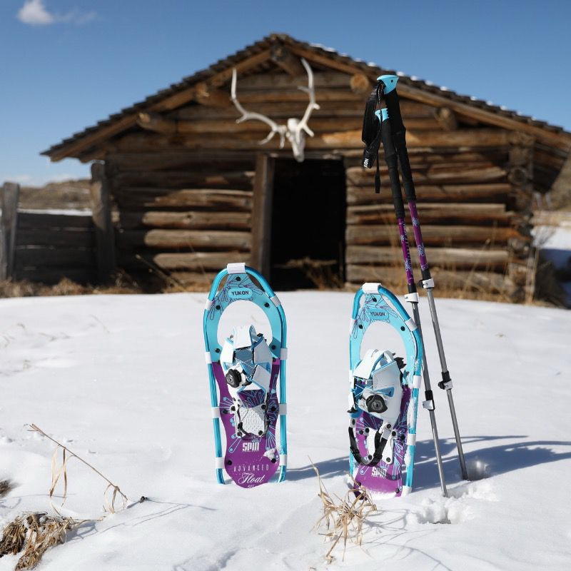 YUKON CHARLIE&rsquo;S Advanced Spin Float Series 80-3020 Snowshoes, Women's, 8 x 25 in, Aluminum/Forged Steel/HDPE - 4