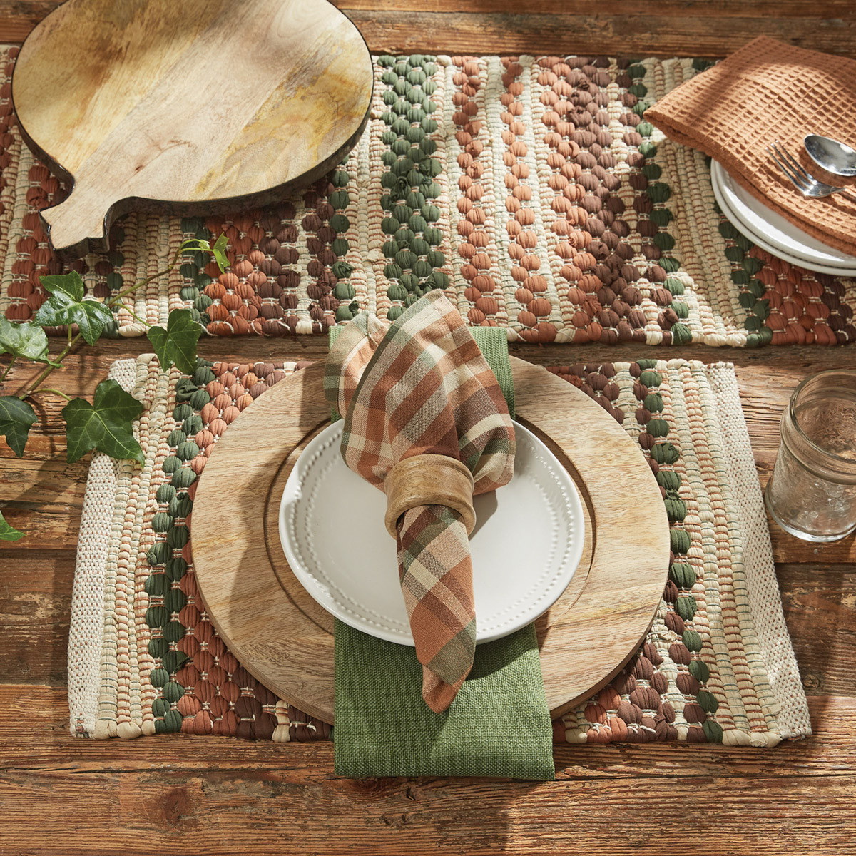 Park Designs 4955-011 Placemat, 19 in L, 13 in W, Woodbourne Chindi Design - 2