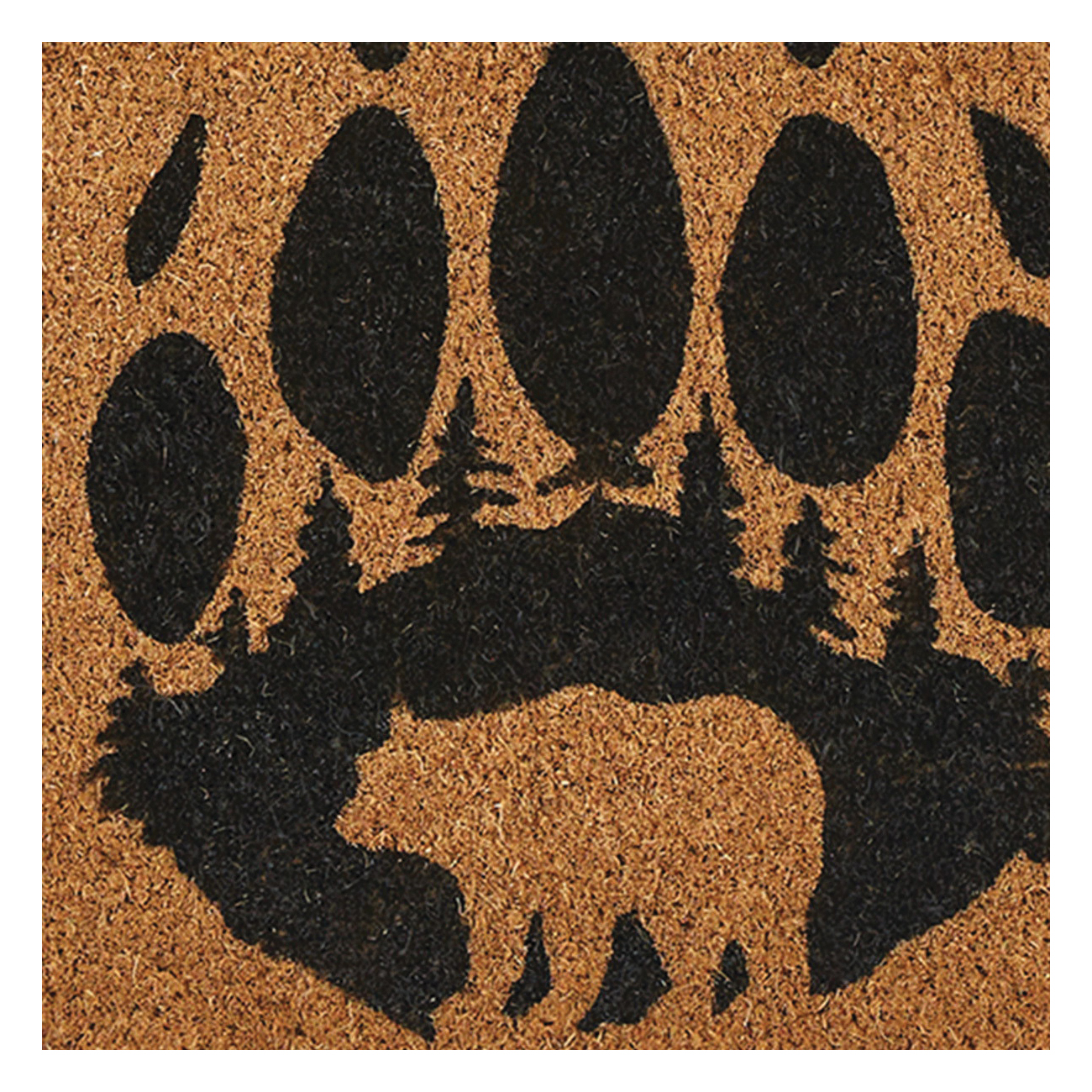 Park Designs 6971-200 Doormat, 30 in L, 18 in W, Wild Woods Pattern, Natural Fiber Surface - 3