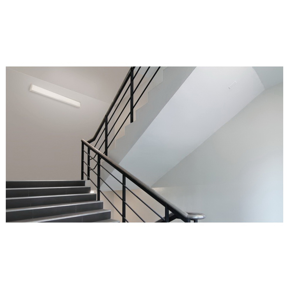 Metalux 4NW35C3R Wraparound Light Fixture, 120/277 V, 34 W, LED Lamp, 3800 Lumens, 3000, 3500, 4000 K Color Temp - 3