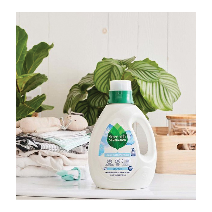 Seventh Generation 45063 Laundry Detergent, 90 oz Bottle, Liquid - 3
